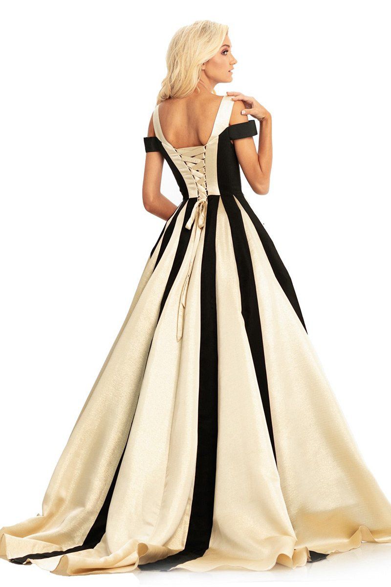 Style 9000 Johnathan Kayne Size 10 Prom Cap Sleeve Gold Ball Gown on Queenly