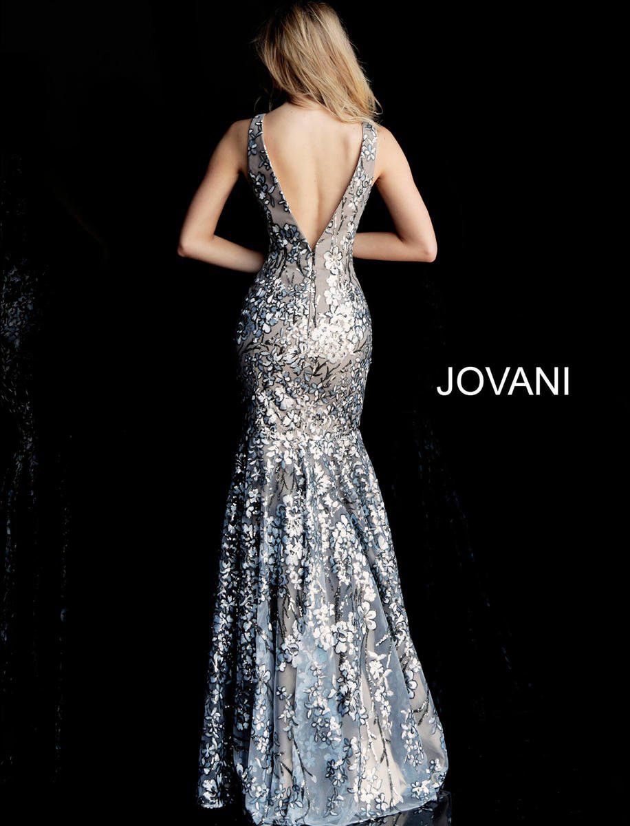 Style 65385 Jovani Size 8 Prom Light Blue Mermaid Dress on Queenly