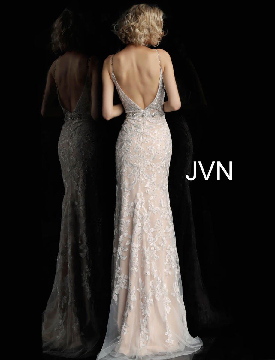 Style JVN62330 Jovani Size 10 Wedding Lace White  on Queenly