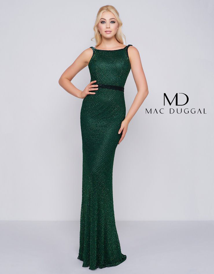 Style 4709 Mac Duggal Size 8 Prom Emerald Green Floor Length Maxi on Queenly
