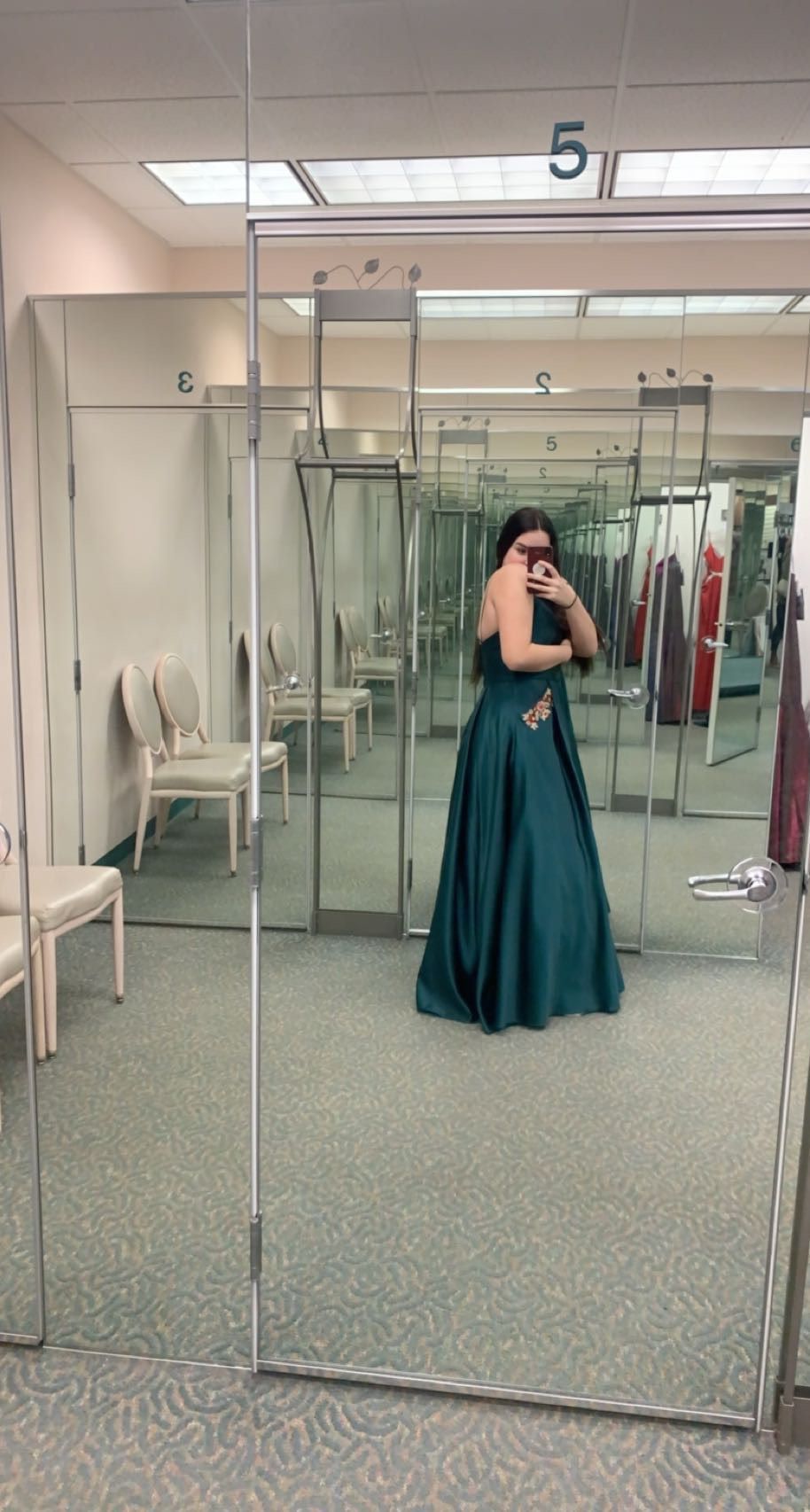 David's Bridal Size 12 Prom Emerald Green A-line Dress on Queenly