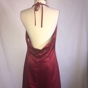 Scott McClintock Size 12 Halter Red Ball Gown on Queenly