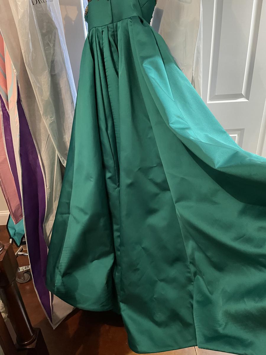 Mac Duggal Size 2 Prom Strapless Green Ball Gown on Queenly