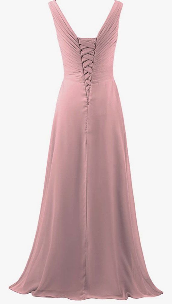 Plus Size 18 Bridesmaid Pink A-line Dress on Queenly