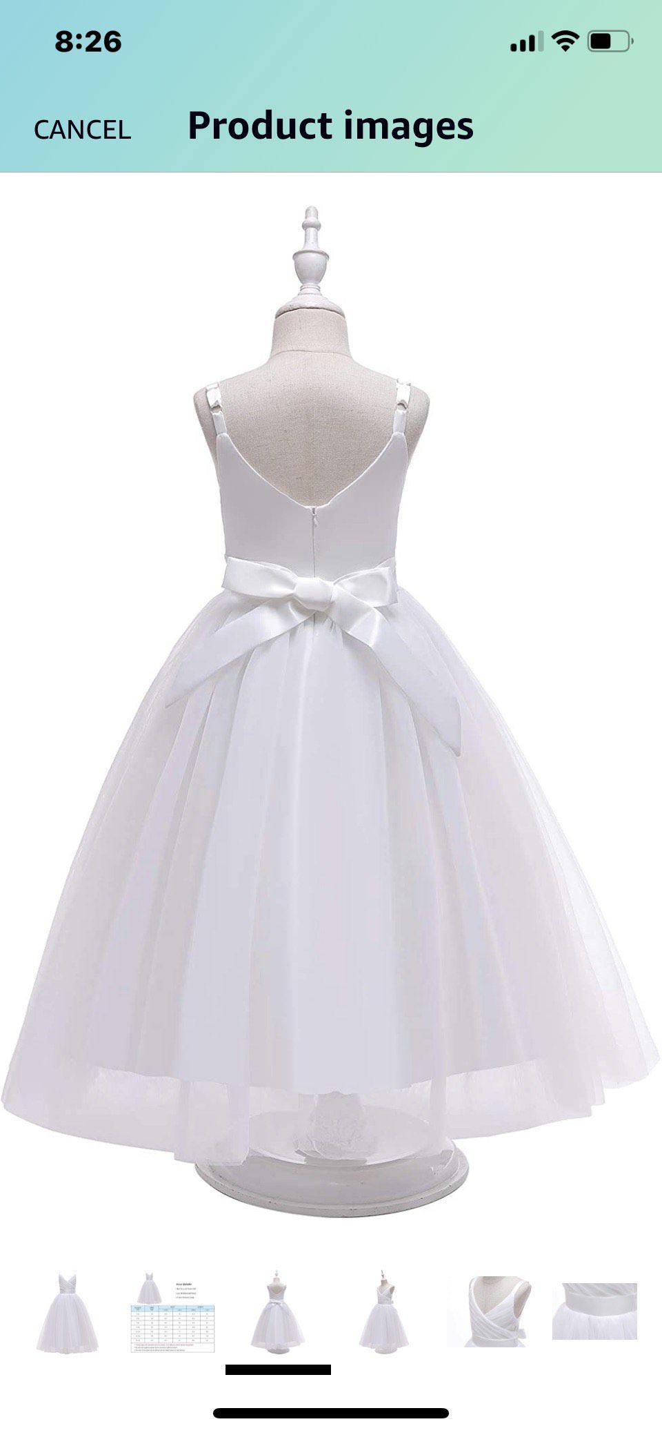 I have three flower girl dresses Girls Size 14 White Ball Gown on Queenly