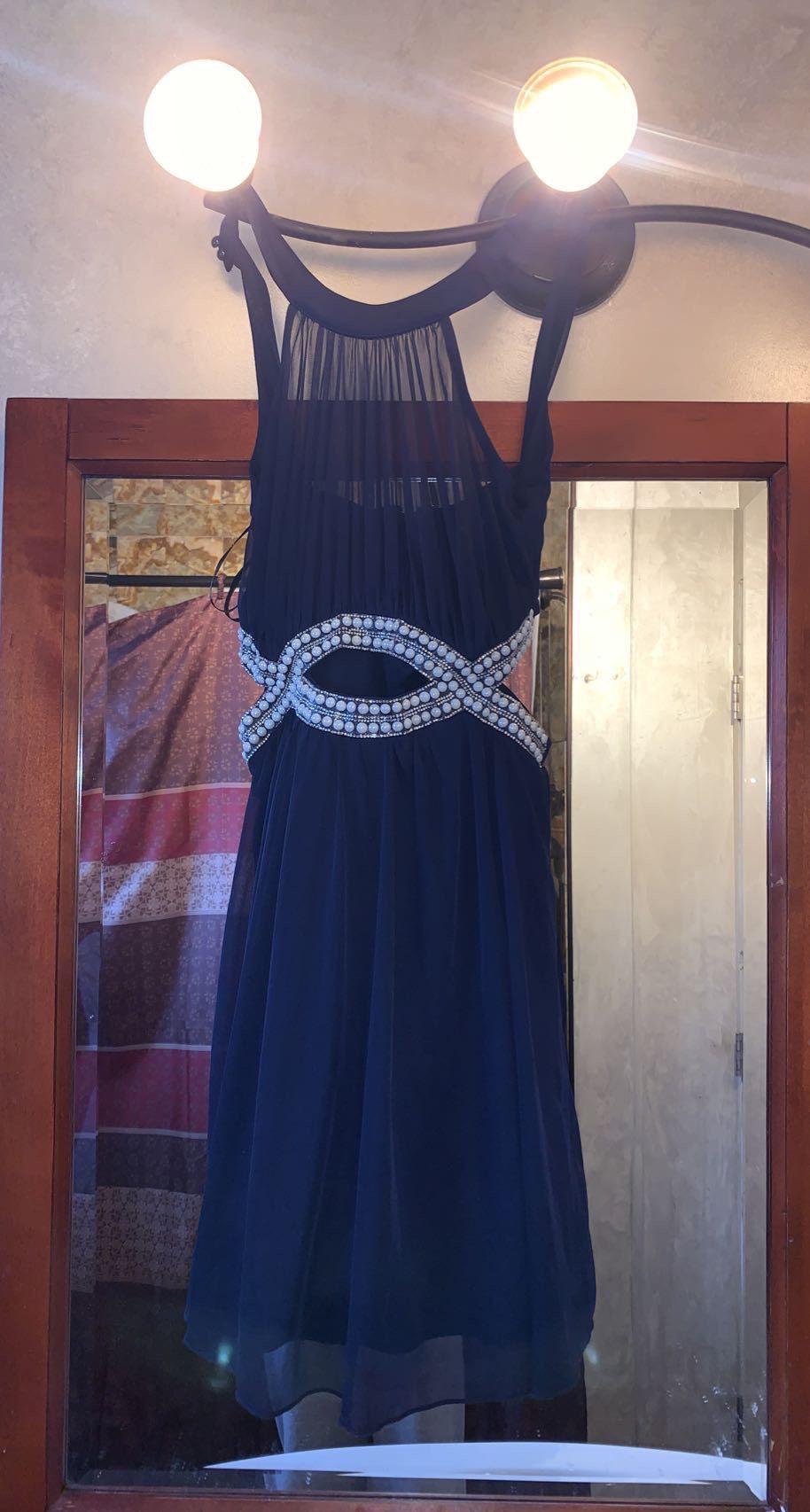 Speechless Girls Size 3 Prom Blue A-line Dress on Queenly