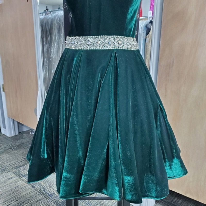Style x361 Blush Prom Size 12 Prom Emerald Green Cocktail Dress on Queenly