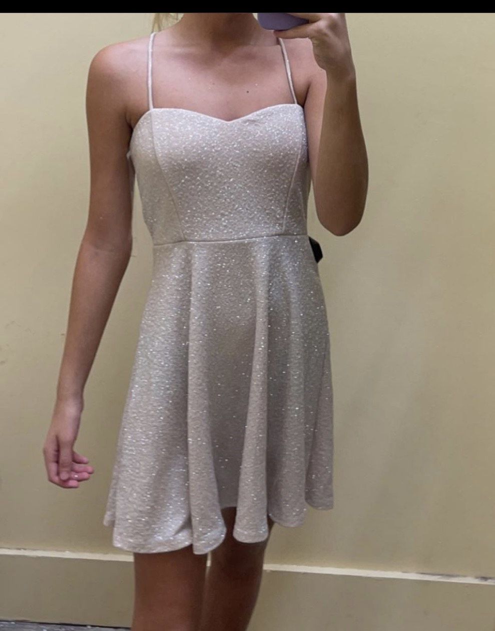 Windsor Size 2 Strapless Nude Cocktail Dress on Queenly