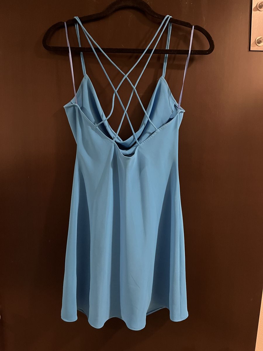 JAYGODFREY Size 4 Homecoming Light Blue Cocktail Dress on Queenly