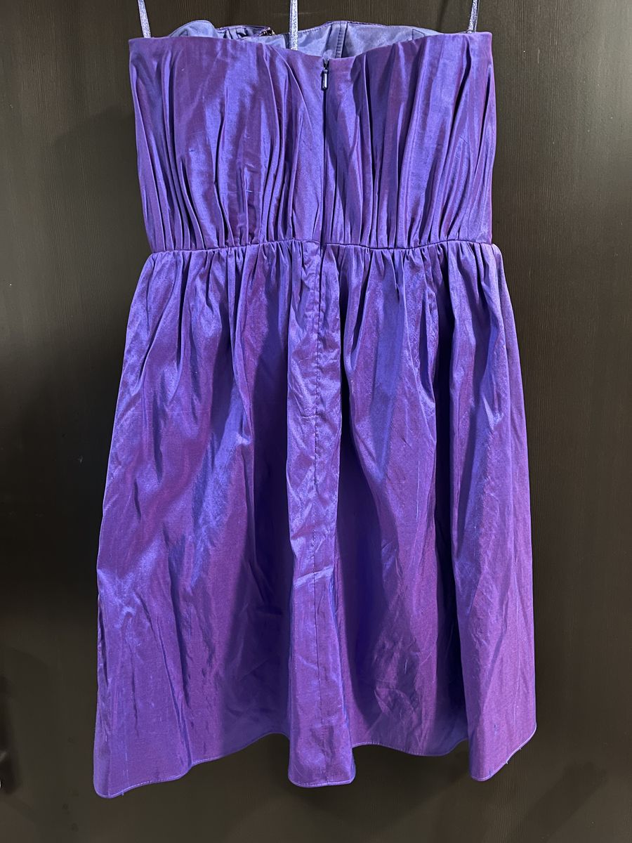 BG Haute Size 4 Strapless Purple Cocktail Dress on Queenly