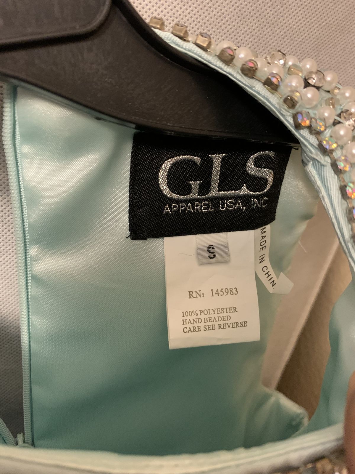GLS Apparel Size 4 Homecoming High Neck Light Blue Cocktail Dress on Queenly