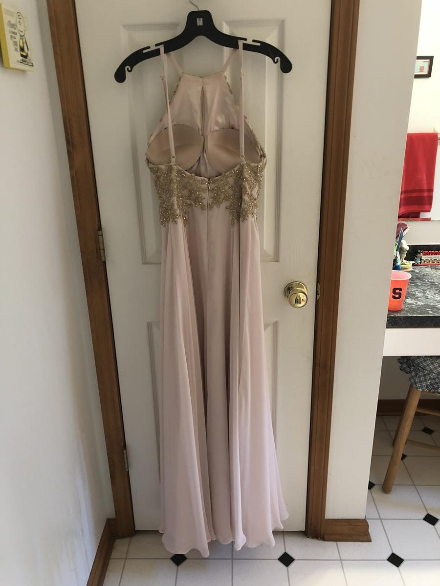 Size 2 Prom Sheer Light Pink Floor Length Maxi on Queenly