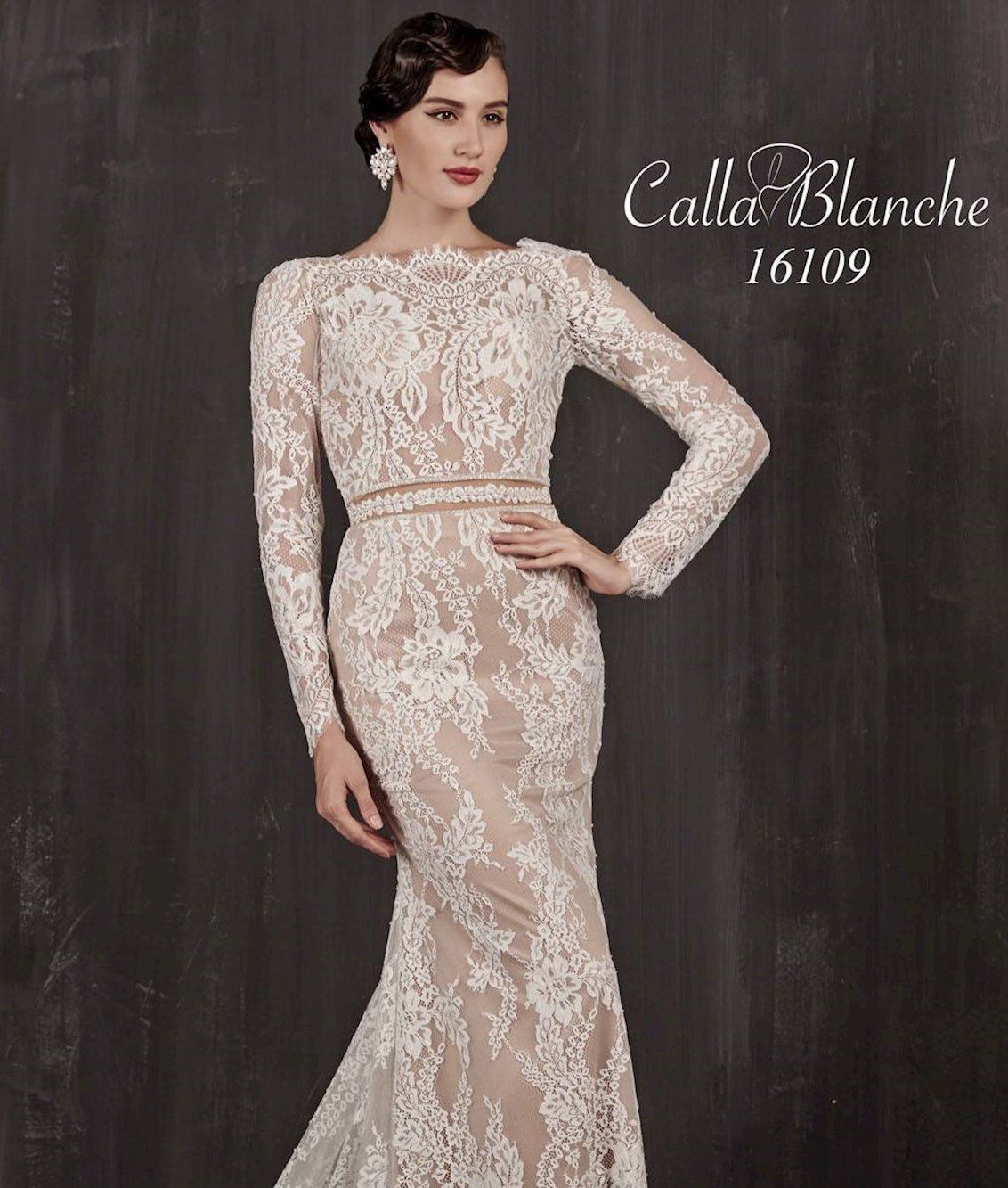 Style 16109 Calla Blanche Size 10 White Mermaid Dress on Queenly