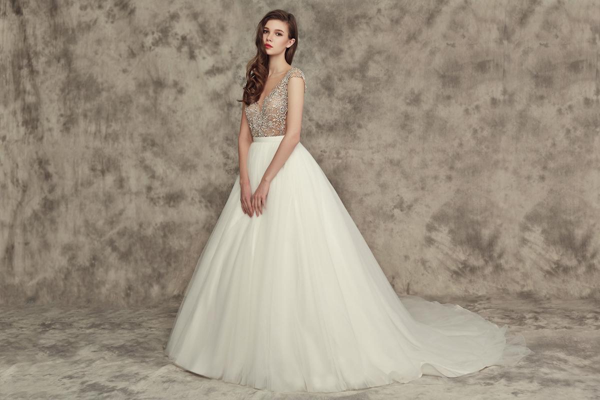 Style 16242 Calla Blanche Size 10 White Ball Gown on Queenly