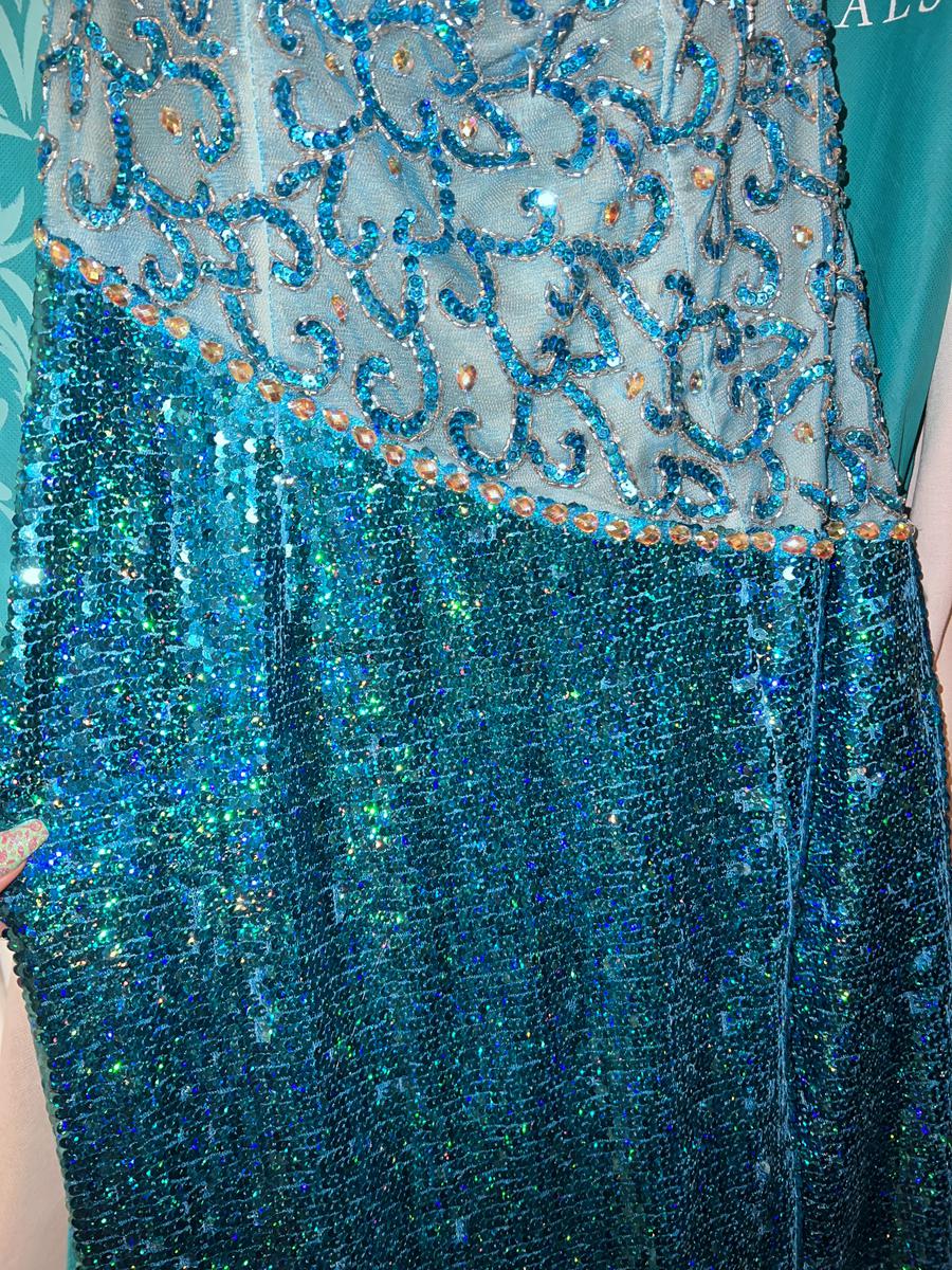 Panoply Size 6 Prom One Shoulder Royal Blue Mermaid Dress on Queenly