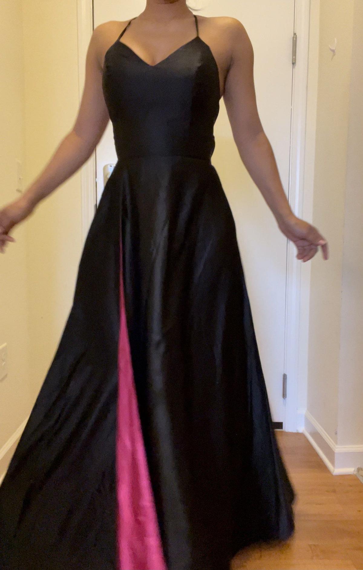 Size 8 Prom Black Ball Gown on Queenly