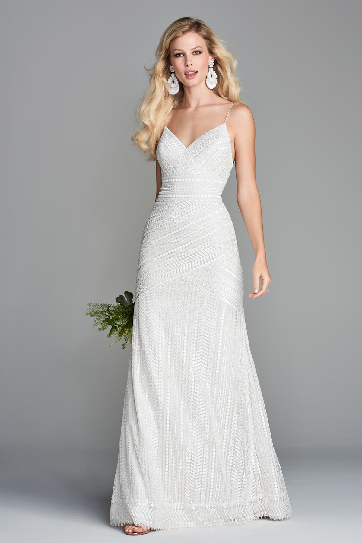 Style 10102 WToo By Waters Size 14 White Floor Length Maxi on Queenly