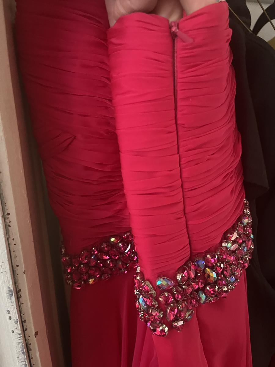Sherri Hill Pink Size 4 Tall Height Sequin Square Neck A-line Dress on Queenly