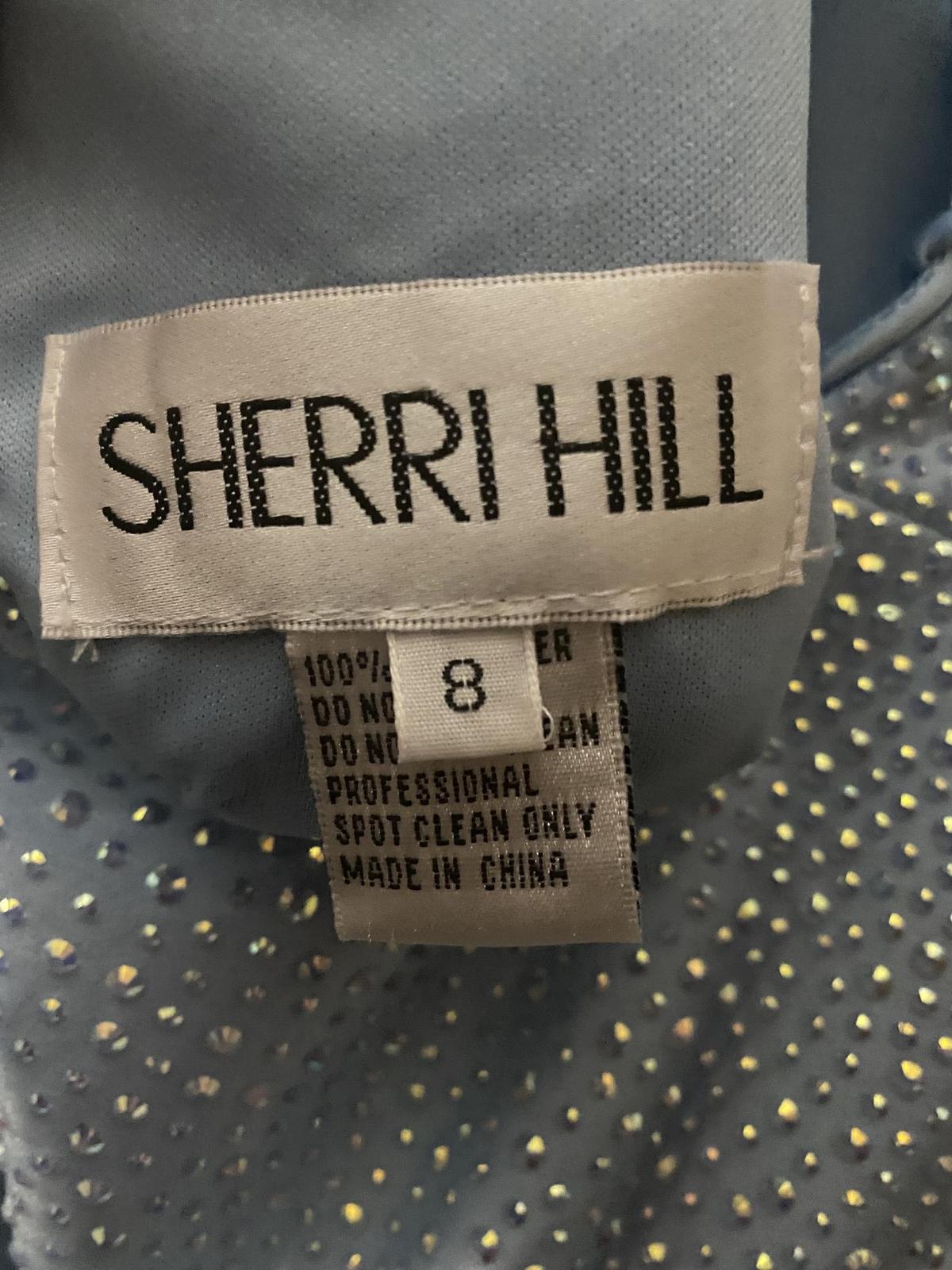 Sherri Hill Size 8 Homecoming Sequined Light Blue Cocktail Dress on Queenly