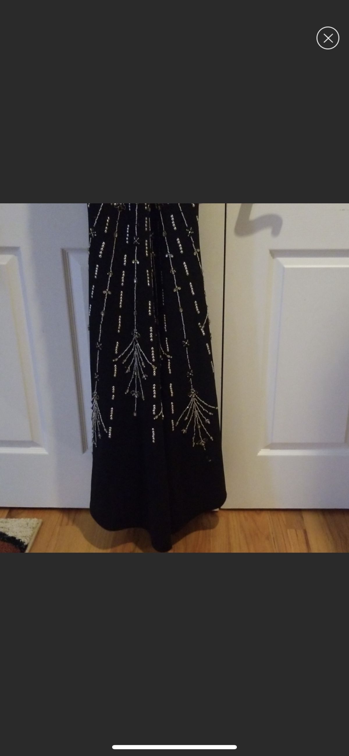 Alyce Paris Size 2 Prom High Neck Sequined Black Floor Length Maxi on Queenly