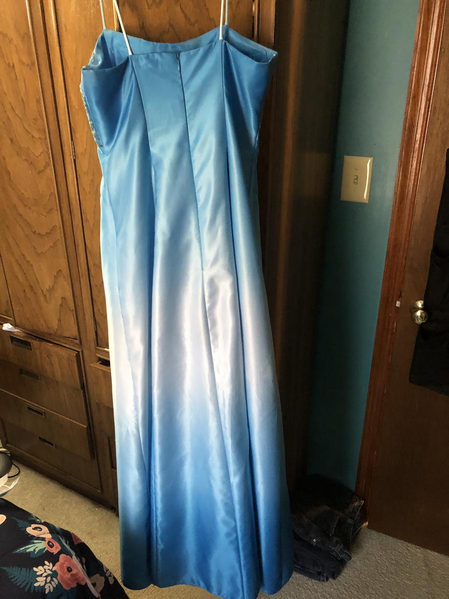 Size 8 Light Blue Floor Length Maxi on Queenly