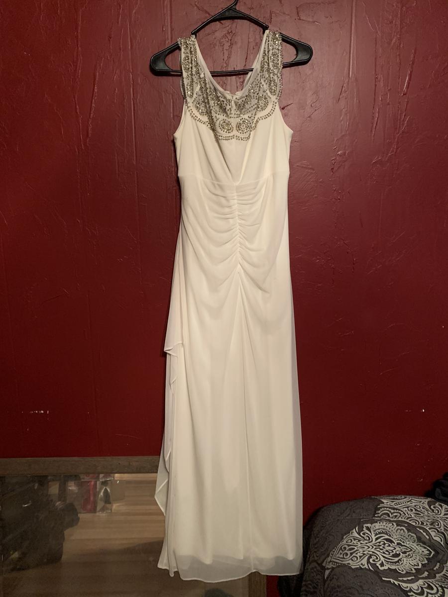 Size 10 Prom White Side Slit Dress on Queenly