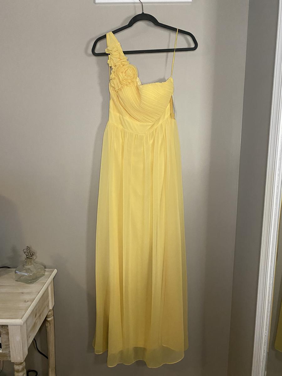 Size 6 Yellow A-line Dress on Queenly