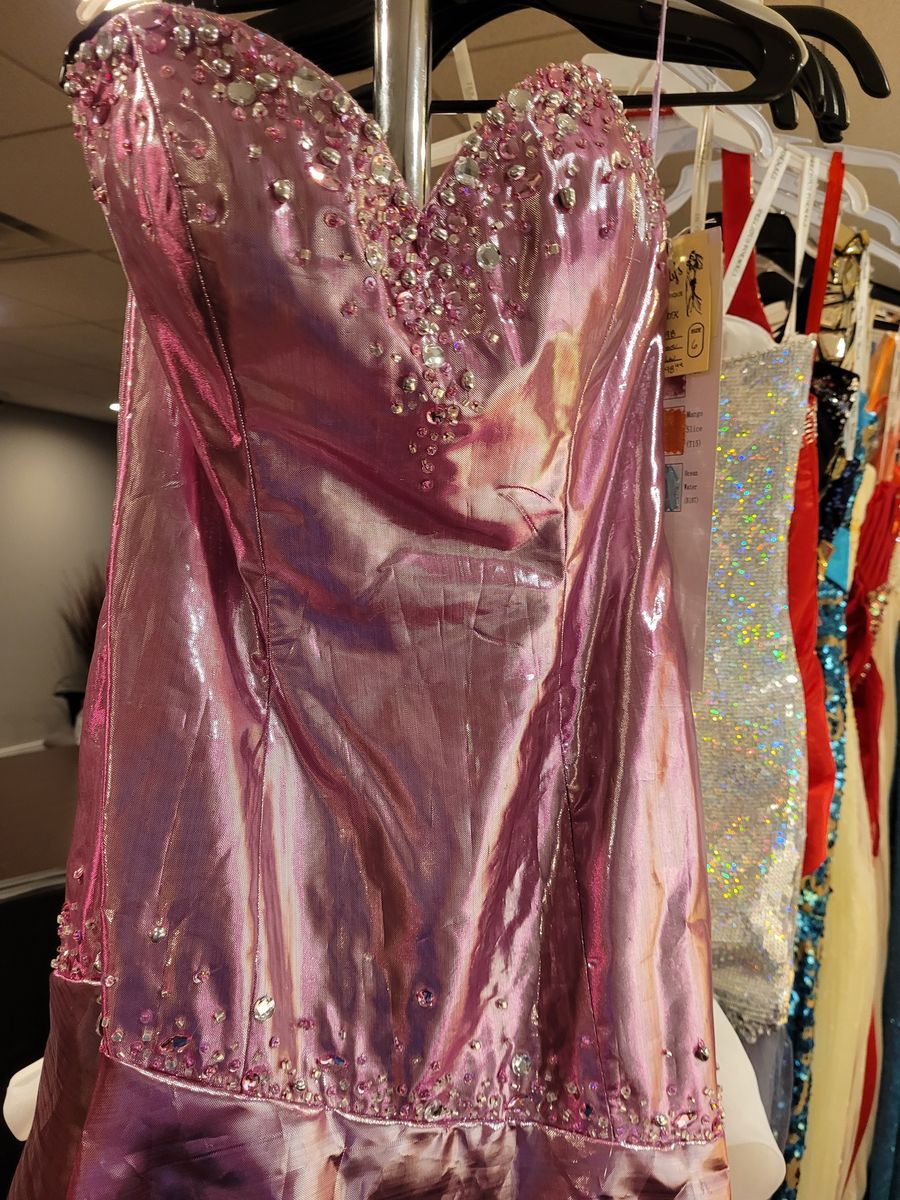 Style 5592 Bella Size 6 Purple Mermaid Dress on Queenly