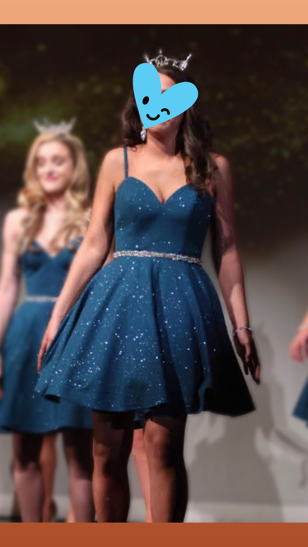 Style JVN62917 JVN Size 4 Homecoming Blue Cocktail Dress on Queenly