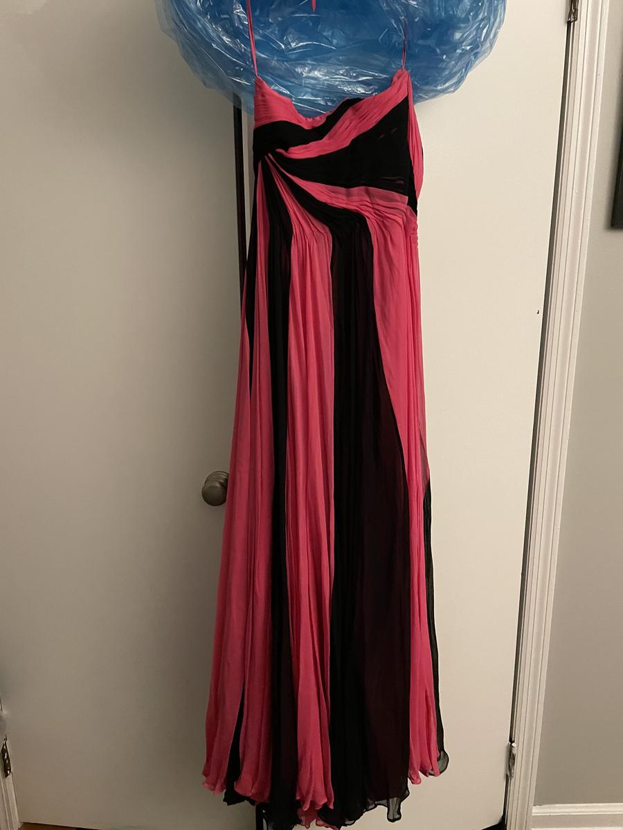 janique by kaarash Size 12 Strapless Hot Pink Floor Length Maxi on Queenly