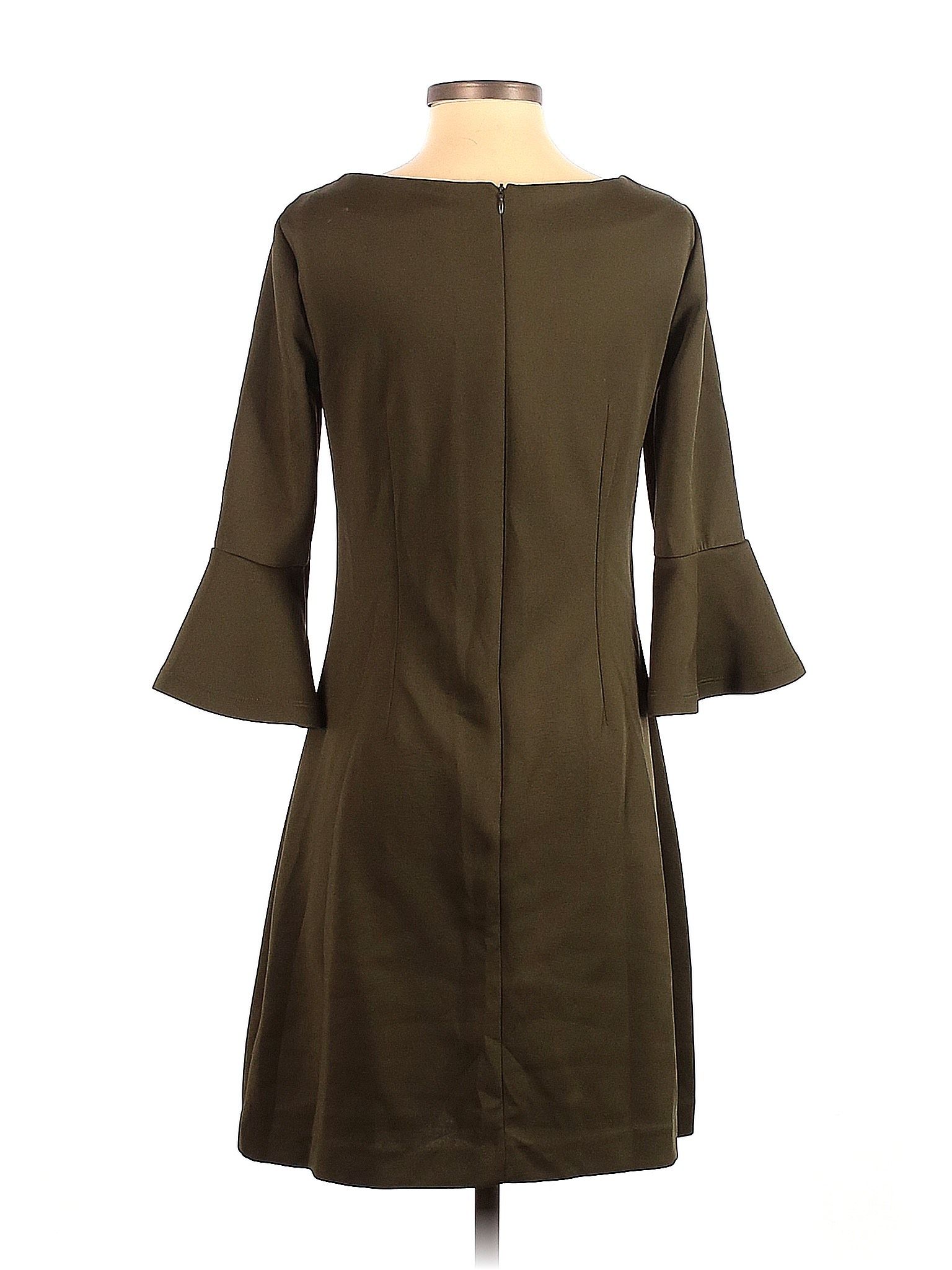 New York & Company Size 2 High Neck Green Cocktail Dress on Queenly
