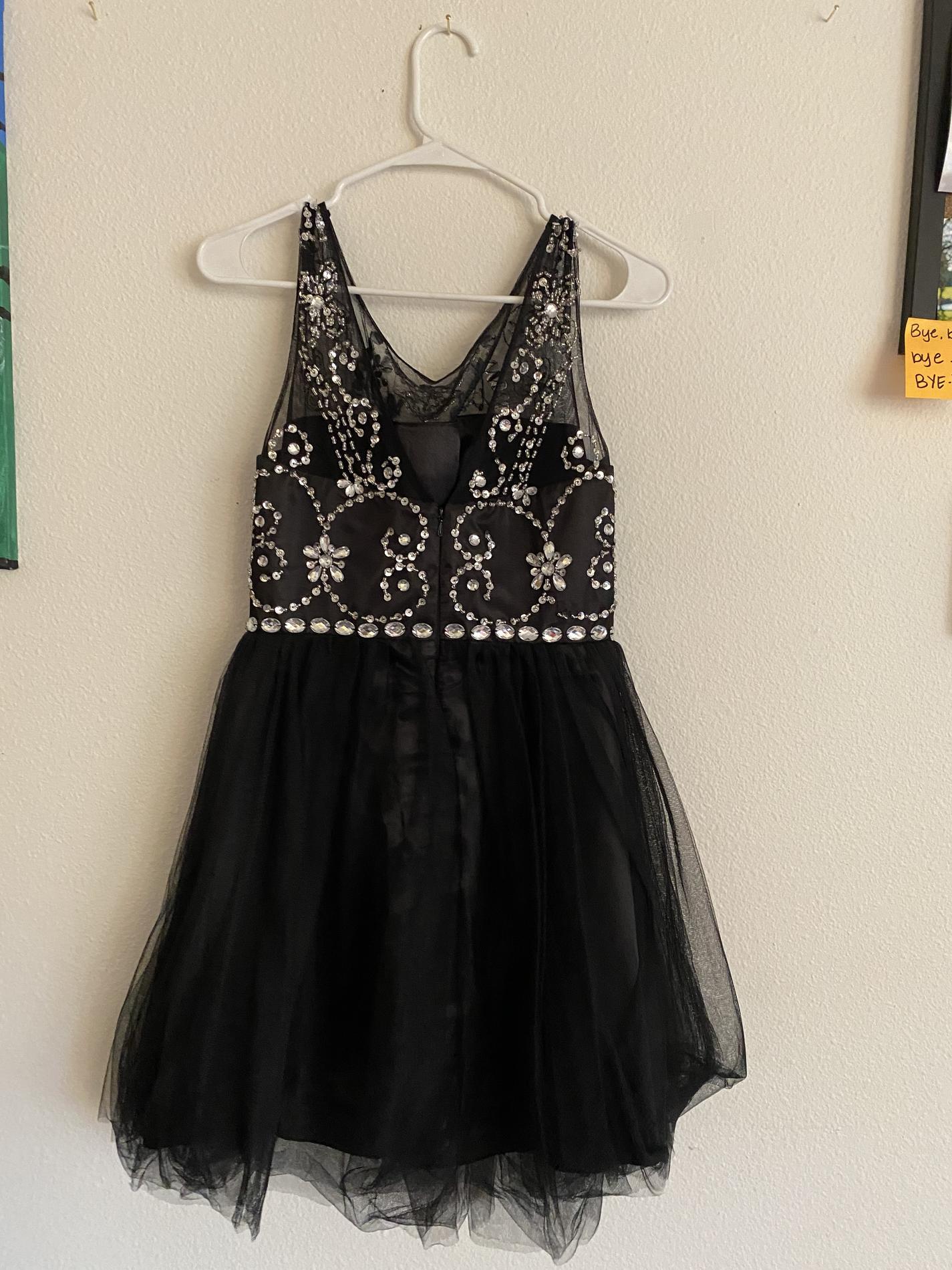 Size 10 Black A-line Dress on Queenly