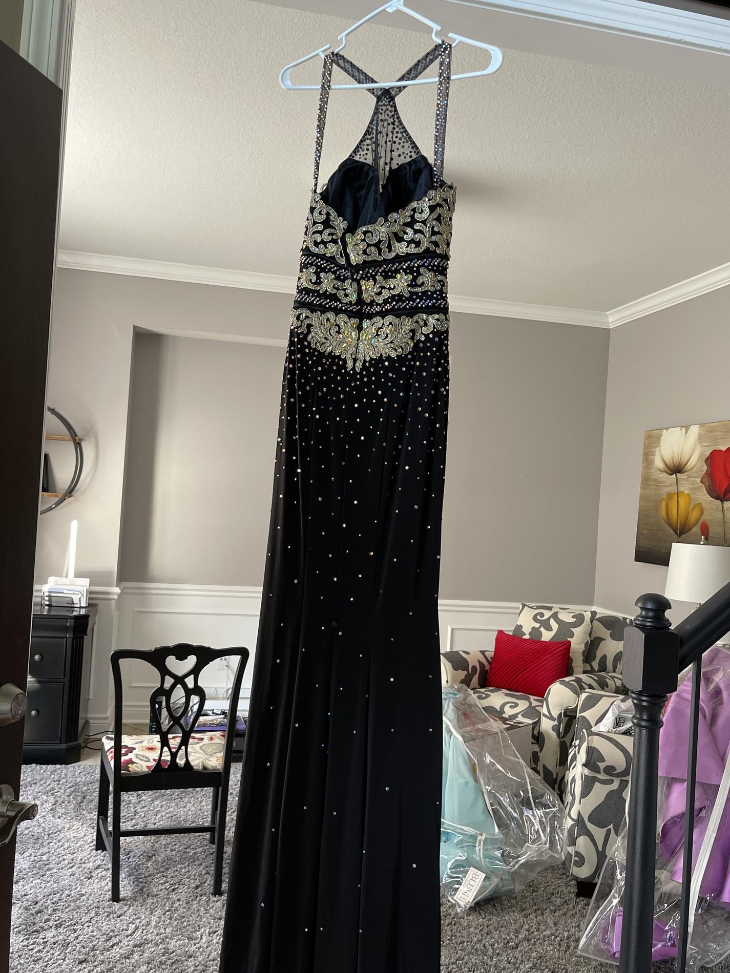 Johnathan Kayne Size 6 Prom Black A-line Dress on Queenly