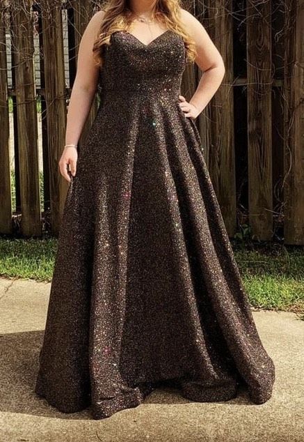 Plus Size 16 Prom Multicolor Ball Gown on Queenly