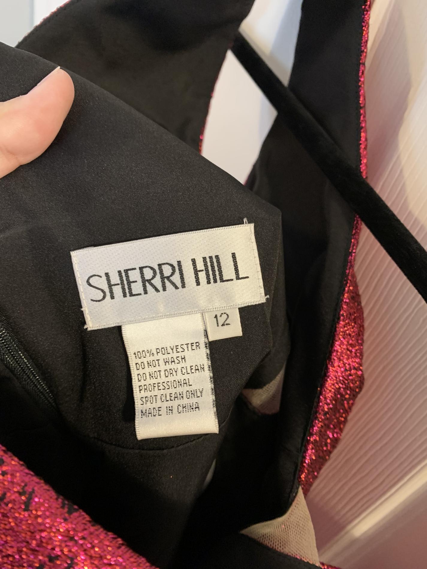 Sherri Hill Size 12 Homecoming Plunge Hot Pink Cocktail Dress on Queenly