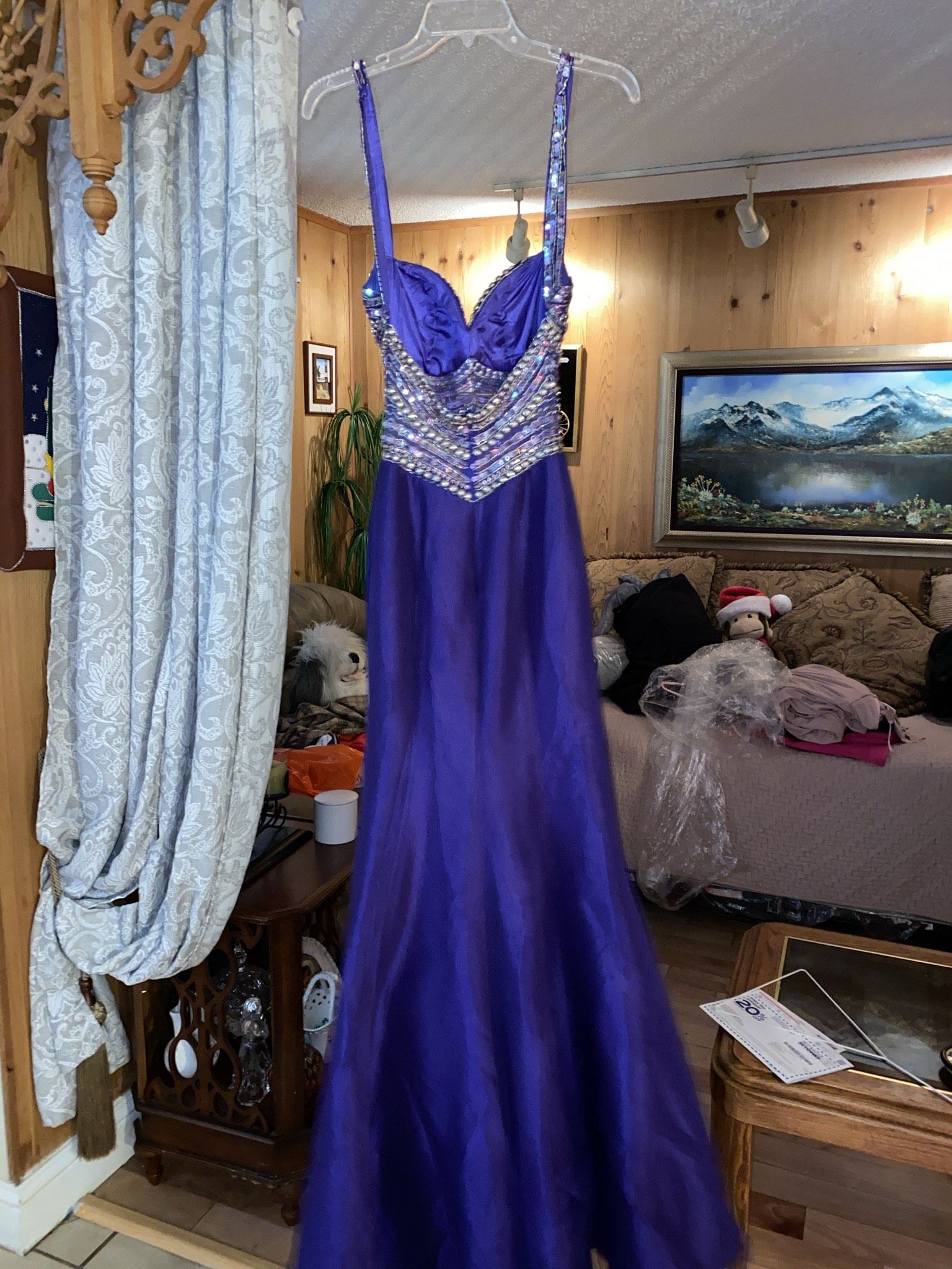 Mac Duggal Size 2 Purple Mermaid Dress on Queenly