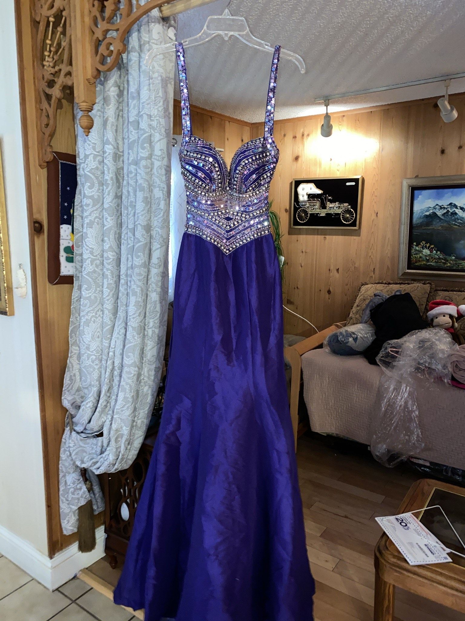 Mac Duggal Size 2 Purple Mermaid Dress on Queenly