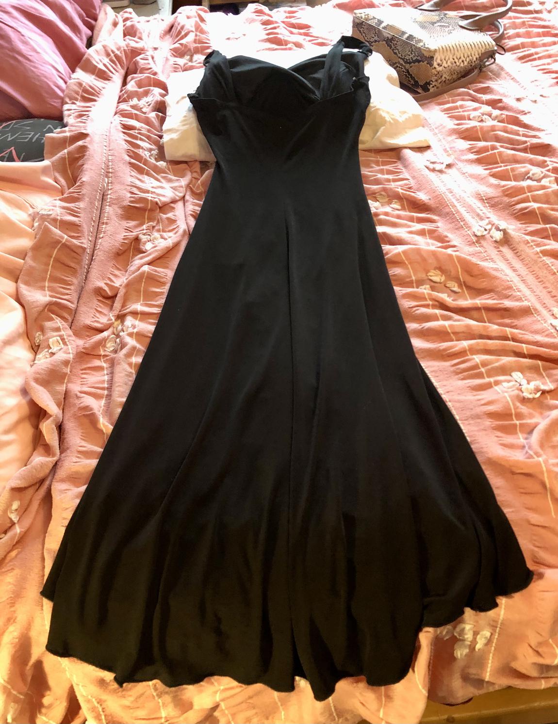 Trixxi Size 4 Black A-line Dress on Queenly