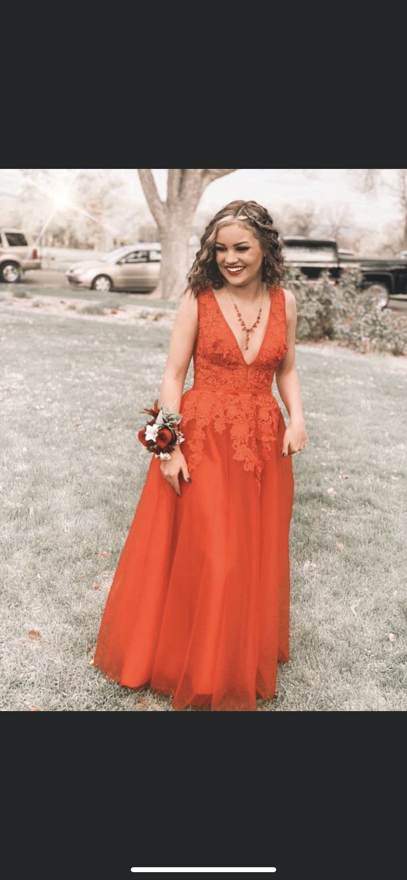 Size 0 Prom Red Floor Length Maxi on Queenly