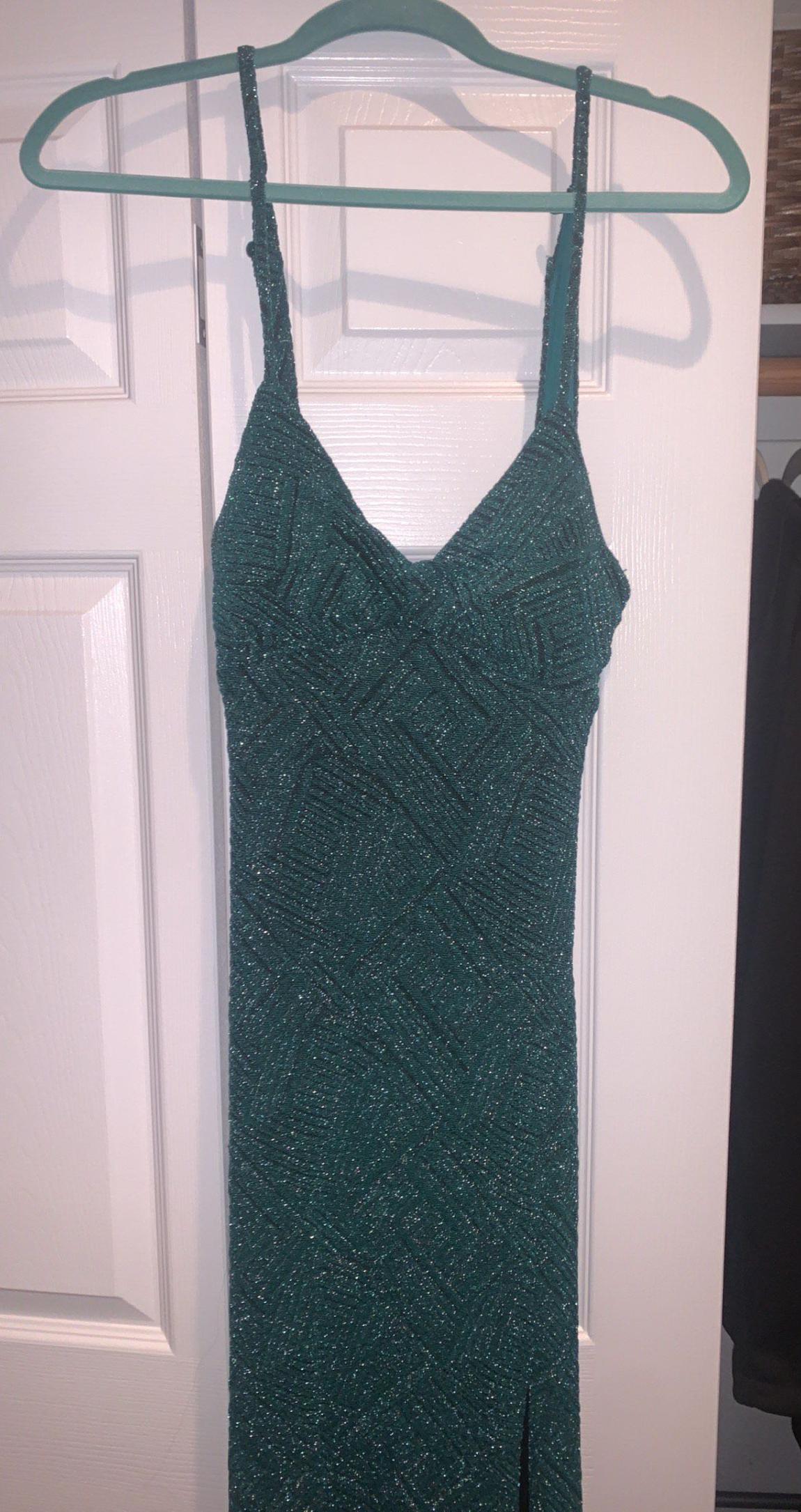 Size 8 Pageant Green Floor Length Maxi on Queenly