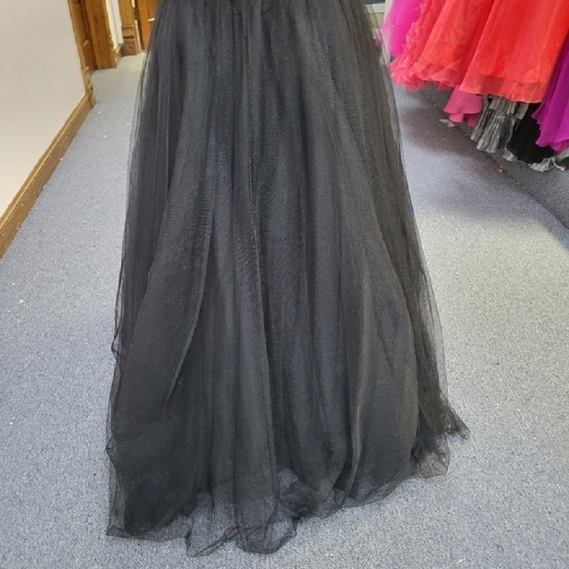 Style X1302 Night Moves Size 6 Prom Strapless Sheer Multicolor Ball Gown on Queenly