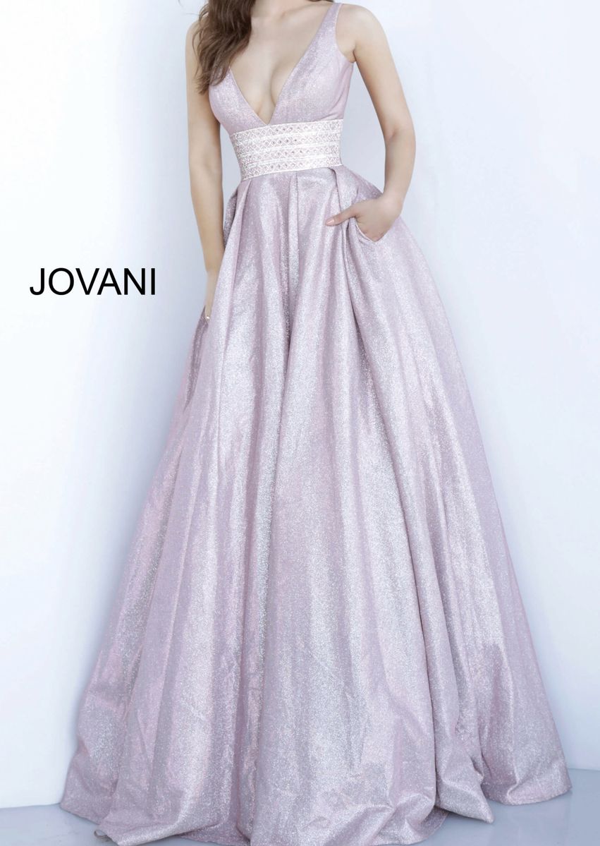 Jovani Size 0 Prom Light Pink Ball Gown on Queenly