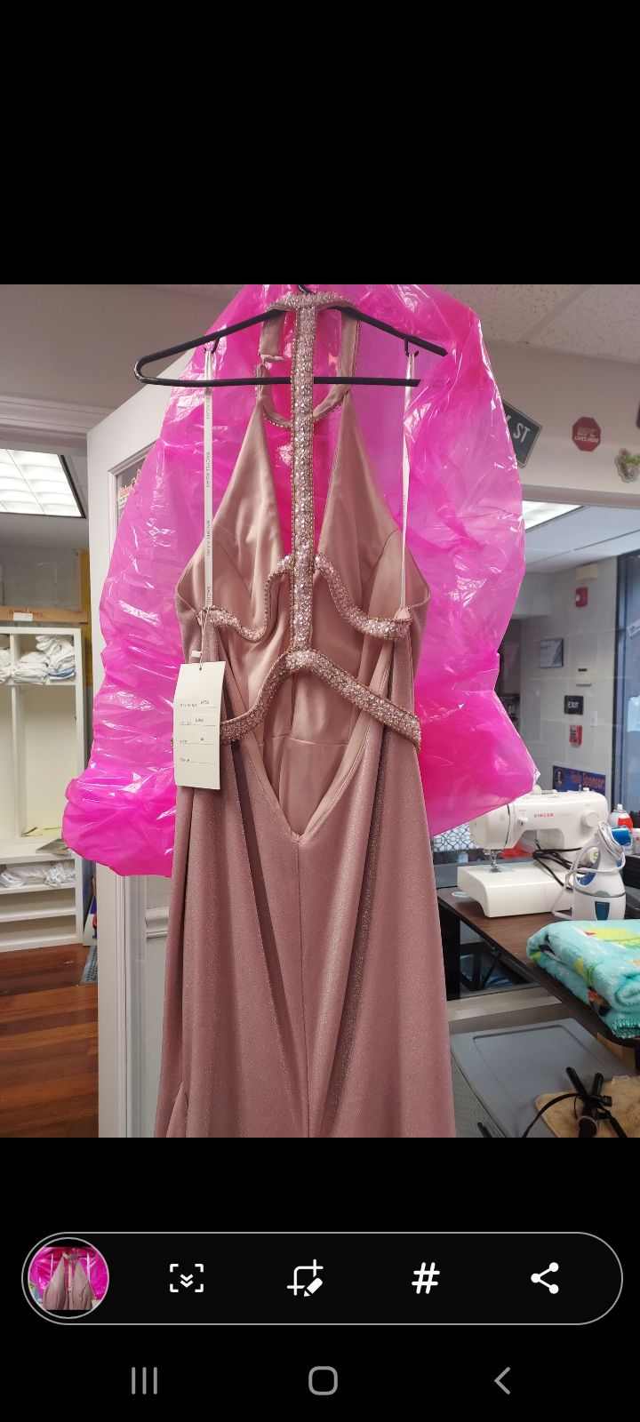 Style 6436 Rachel Allan Size 14 Pink Mermaid Dress on Queenly