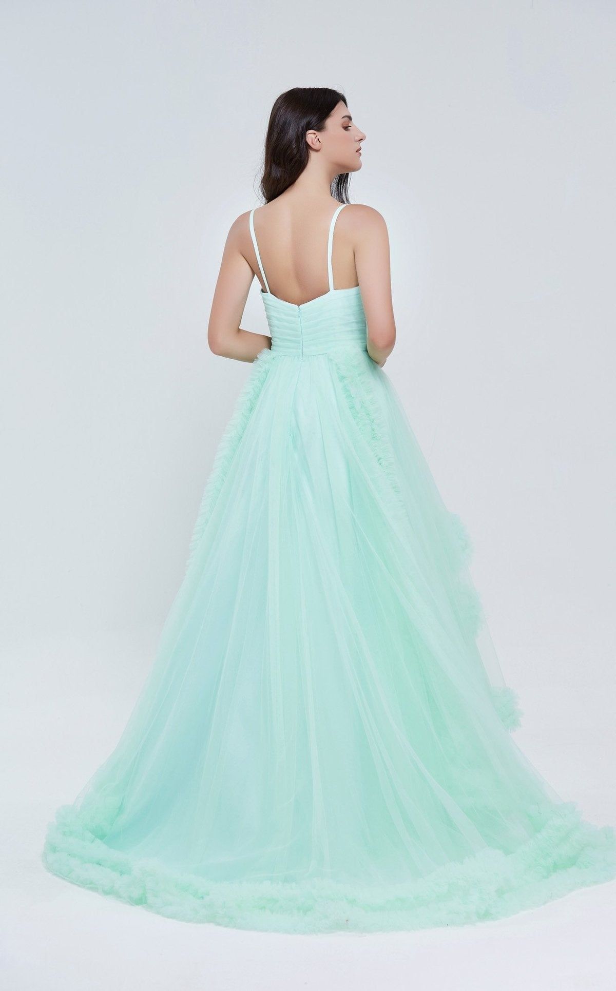 Style Lana Jadore Plus Size 20 Prom Light Green Ball Gown on Queenly