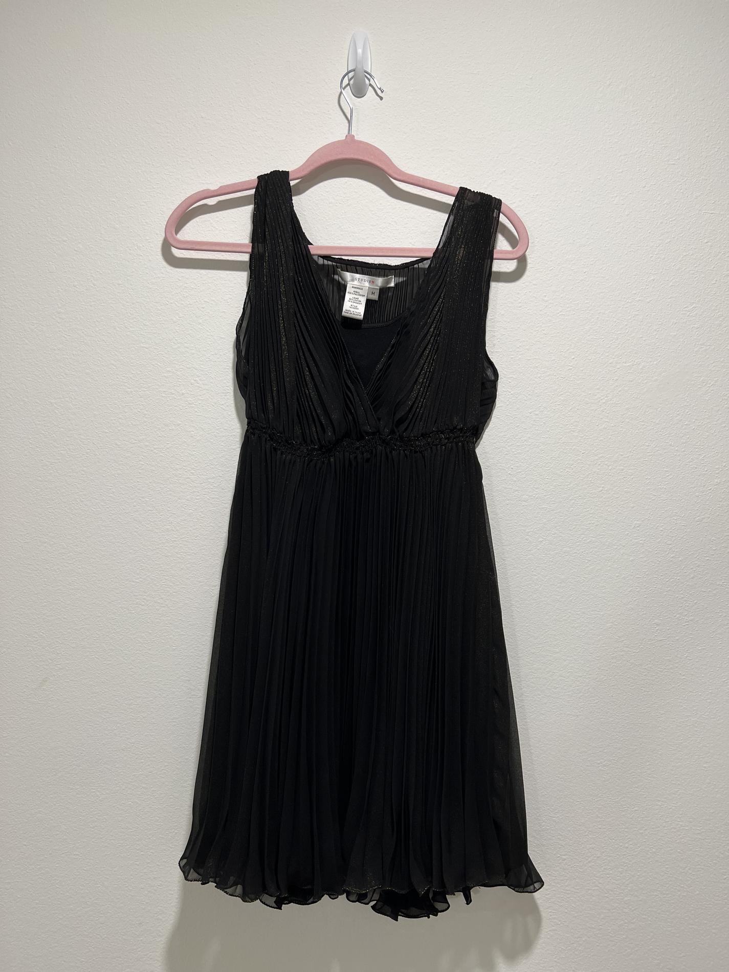 Studio M Size 4 Black A-line Dress on Queenly