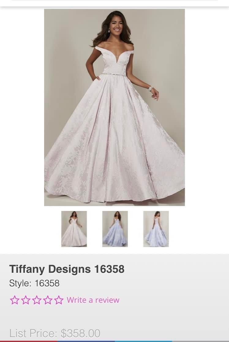 Tiffany Size 00 Prom Pink Ball Gown on Queenly