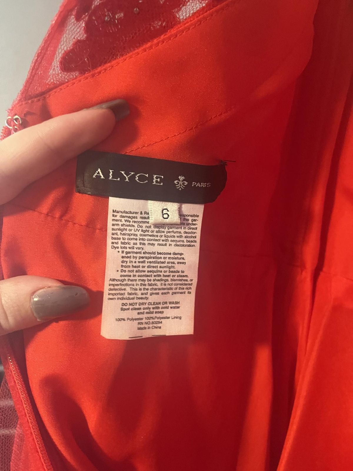 Alyce Paris Girls Size 6 Red A-line Dress on Queenly