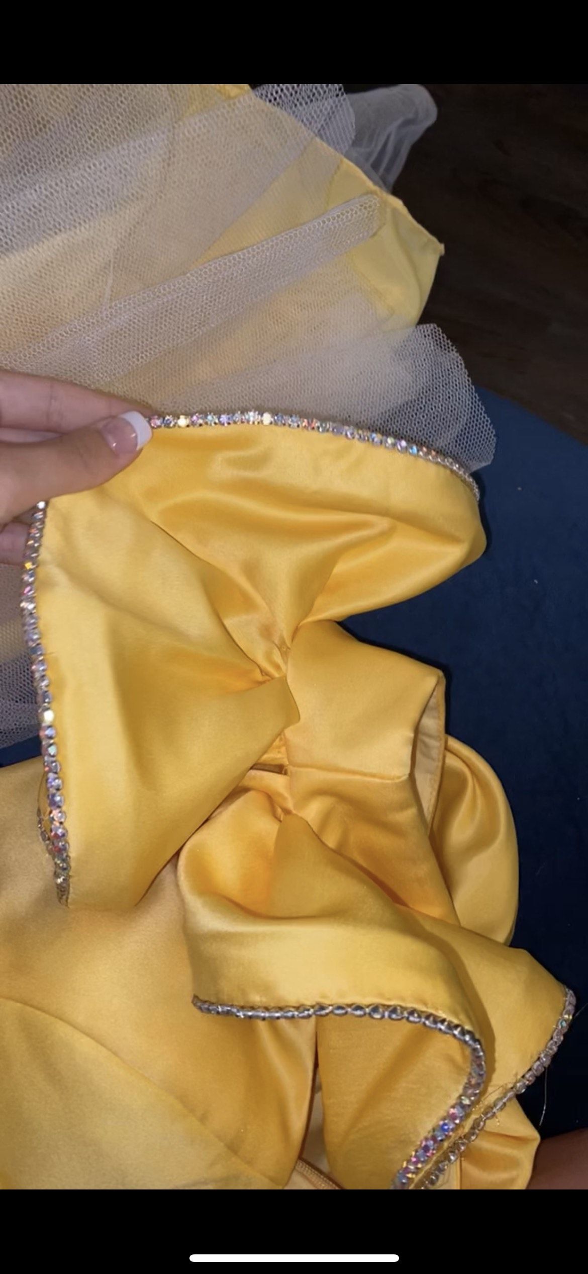 Rachel Allan Size 6 Pageant Yellow Mermaid Dress on Queenly