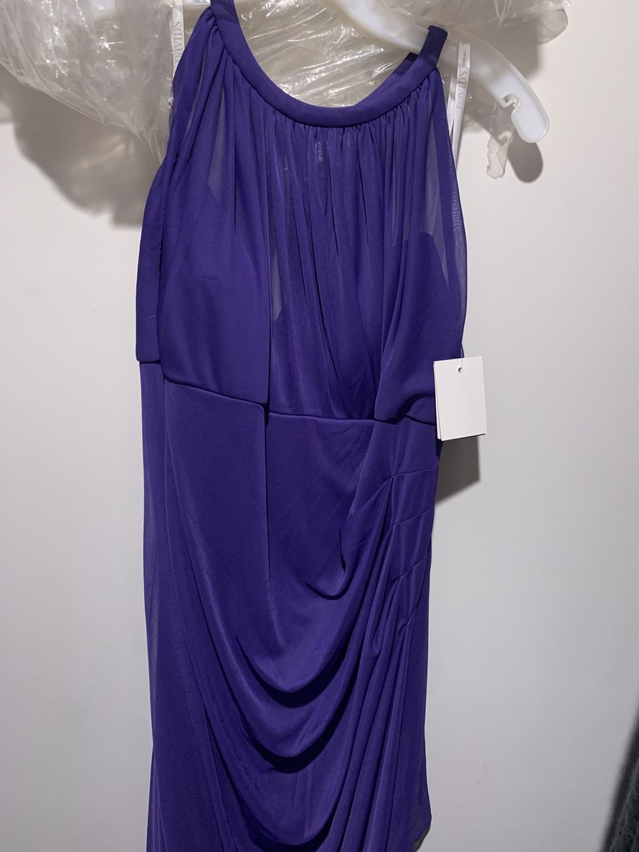 David's Bridal Plus Size 22 Purple A-line Dress on Queenly