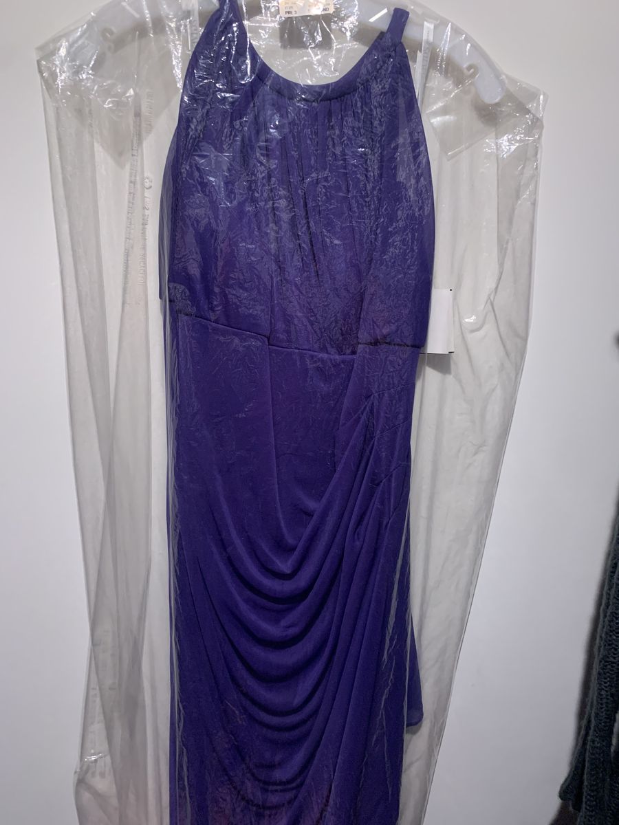 David's Bridal Plus Size 22 Purple A-line Dress on Queenly